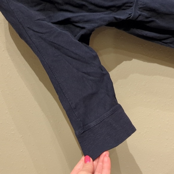 Y2k old Navy blue navy top v-neck babydoll women's size large - Picture 6 of 11